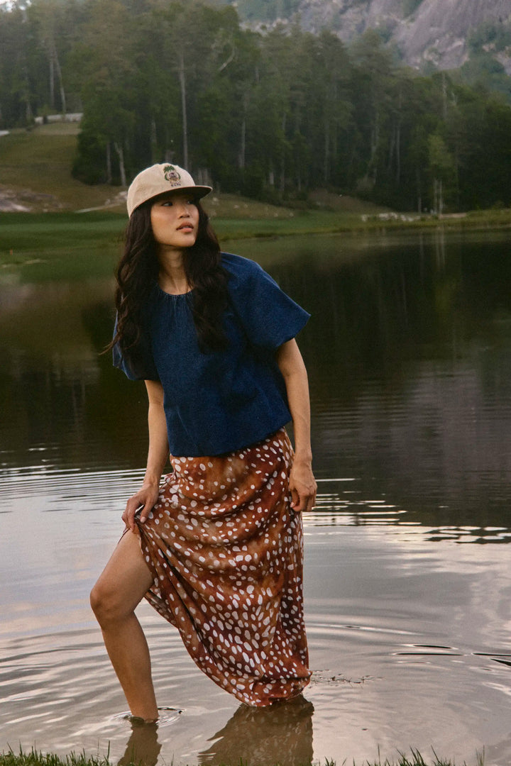 Mika Top | Blue Rigid Denim