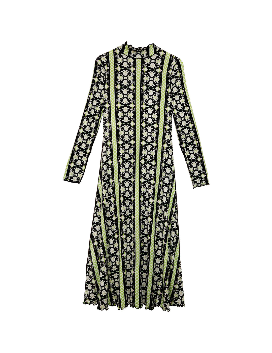 Millie Mock Neck Dress | Fleur de Lune Black
