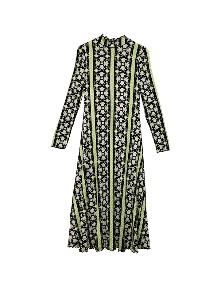 Millie Mock Neck Dress | Fleur de Lune Black