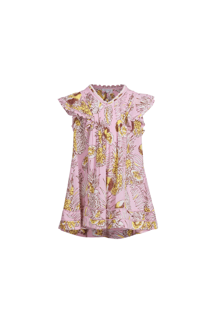 Girl's Camelia Mini Dress | Pink Karibia