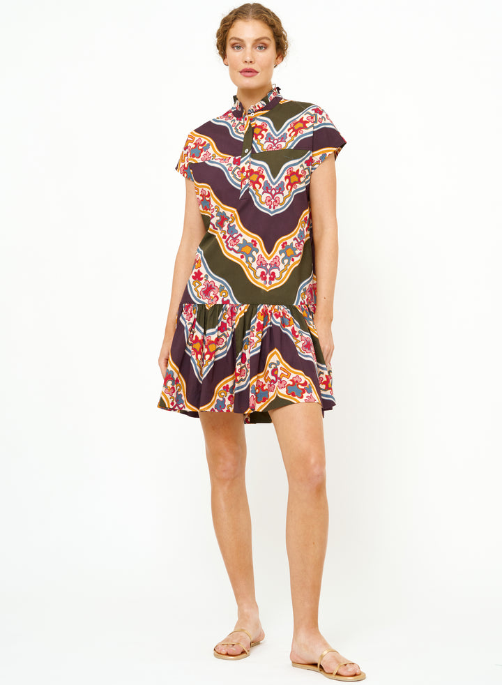 Cap Sleeve Mini | Green Montezuma