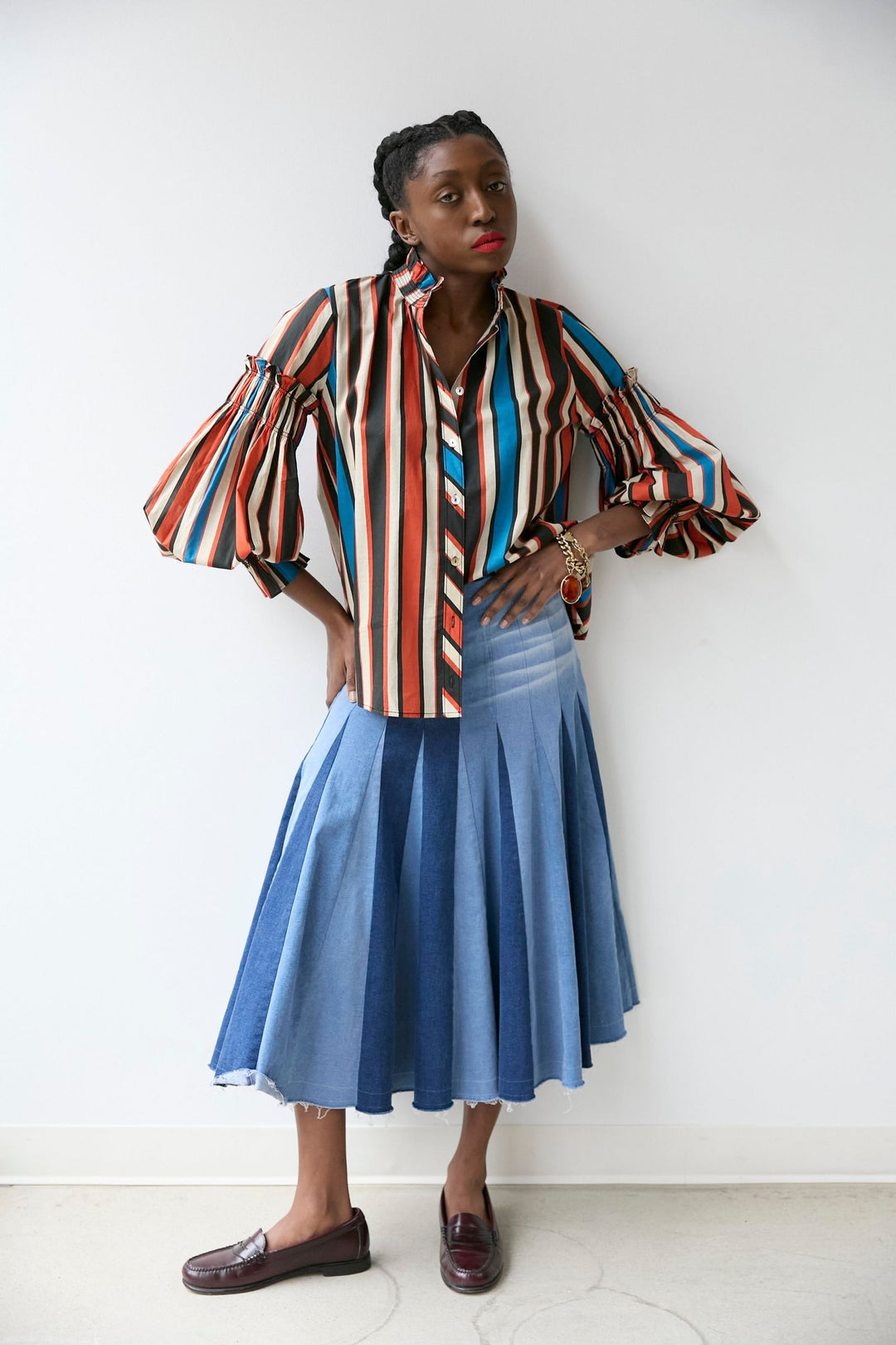 Full Sleeve Button Down | Bold Stripes