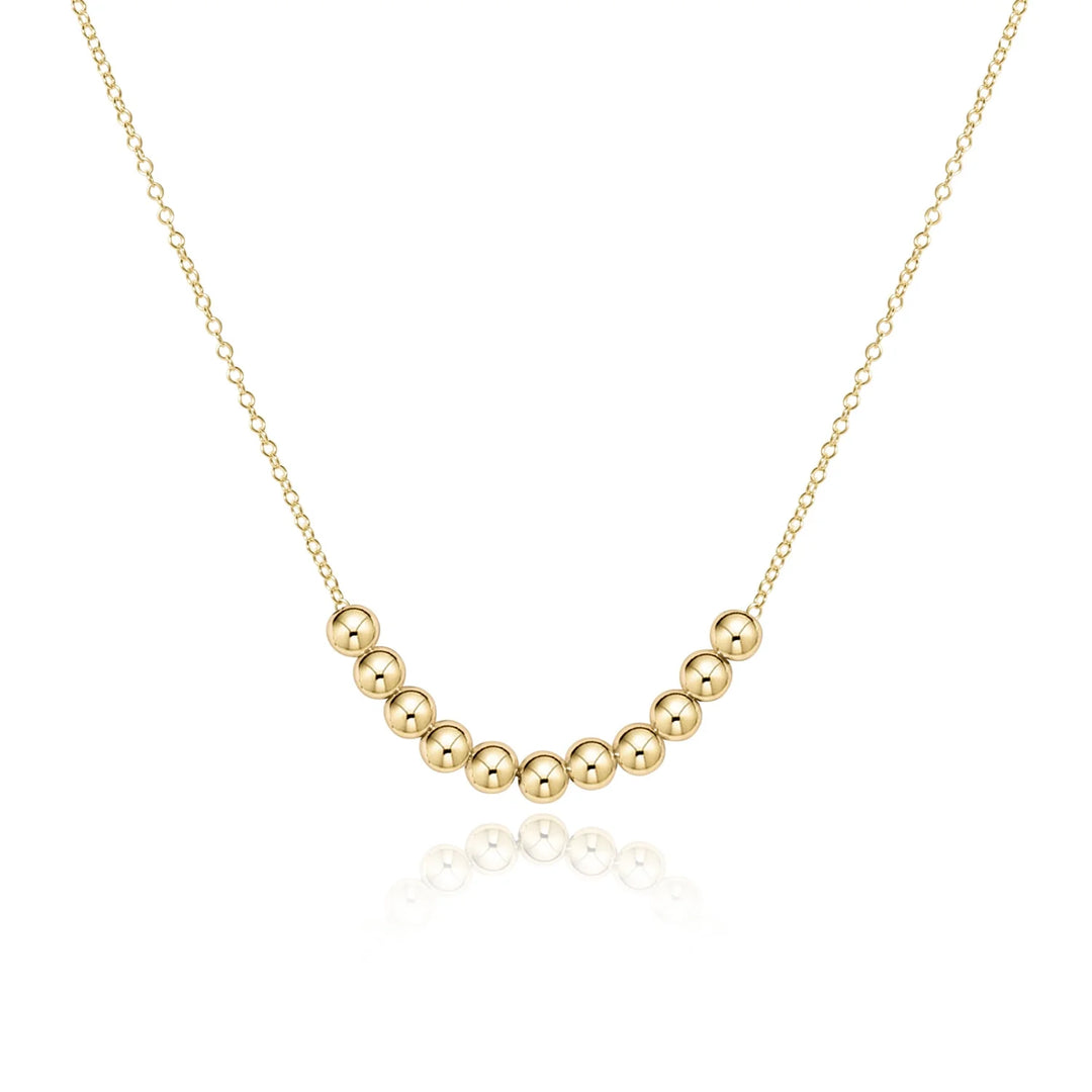 16" Necklace Gold | Classic Beaded Bliss
