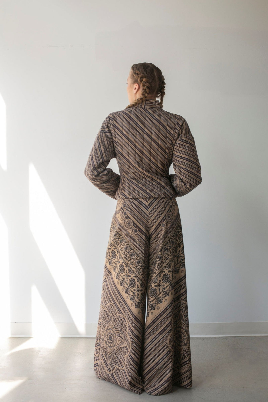 Palazzo Pant | Diagonal Stripe