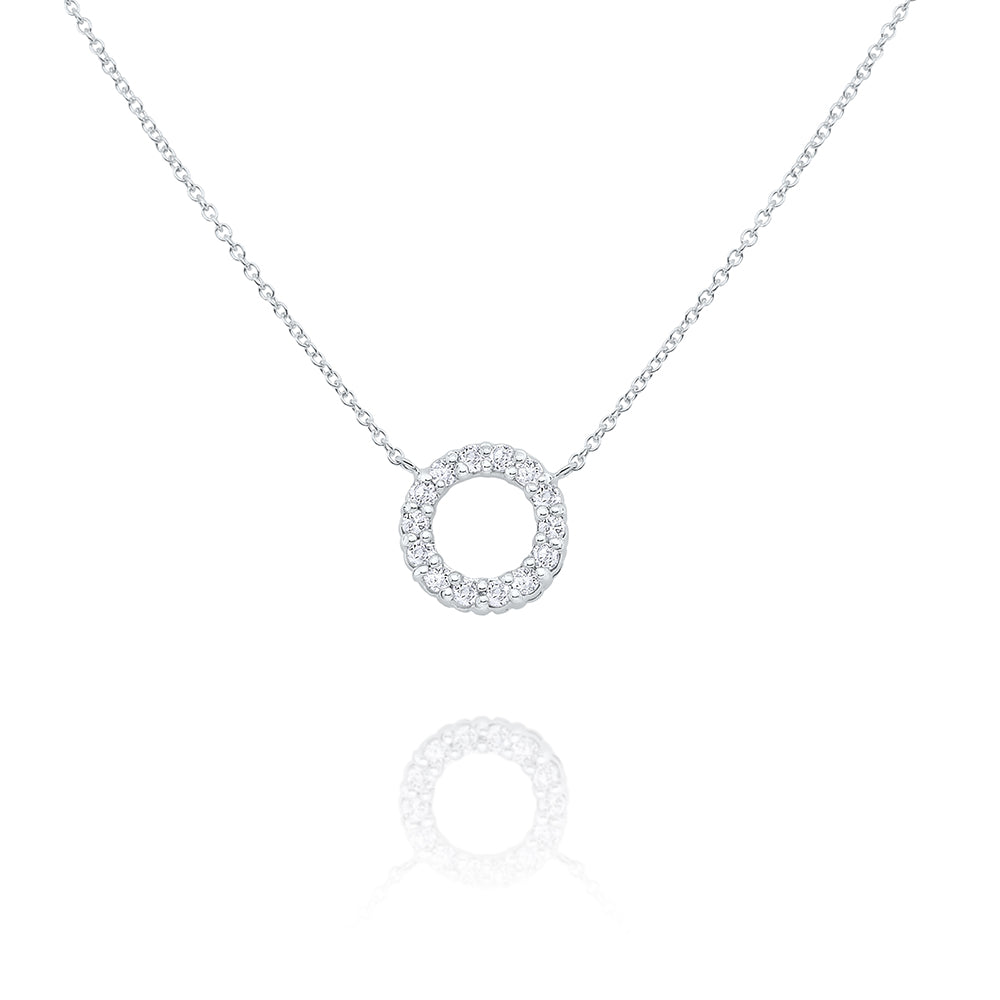 Diamond Circle Necklace