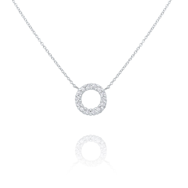 Diamond Circle Necklace