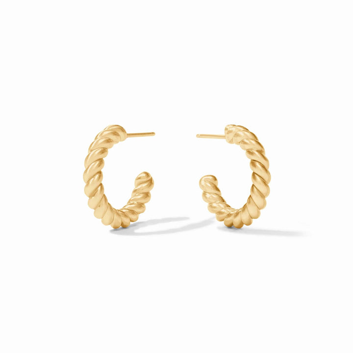 Julie Vos Gold Nassau Hoop + Sizes