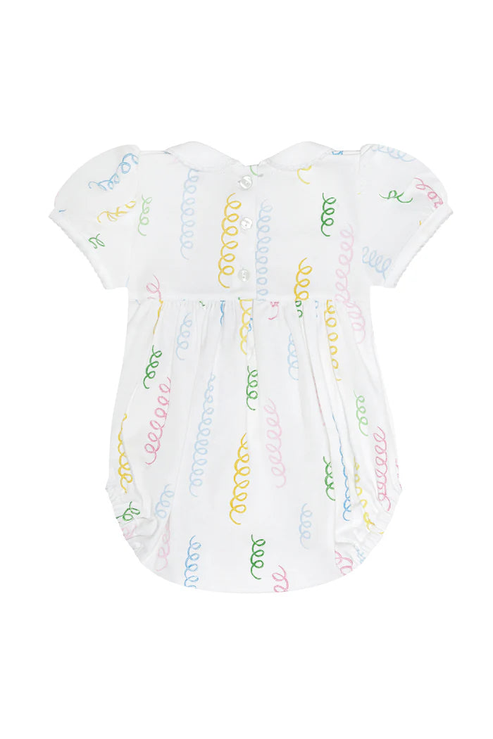 Smocked Bubble | Multicolor Spirals