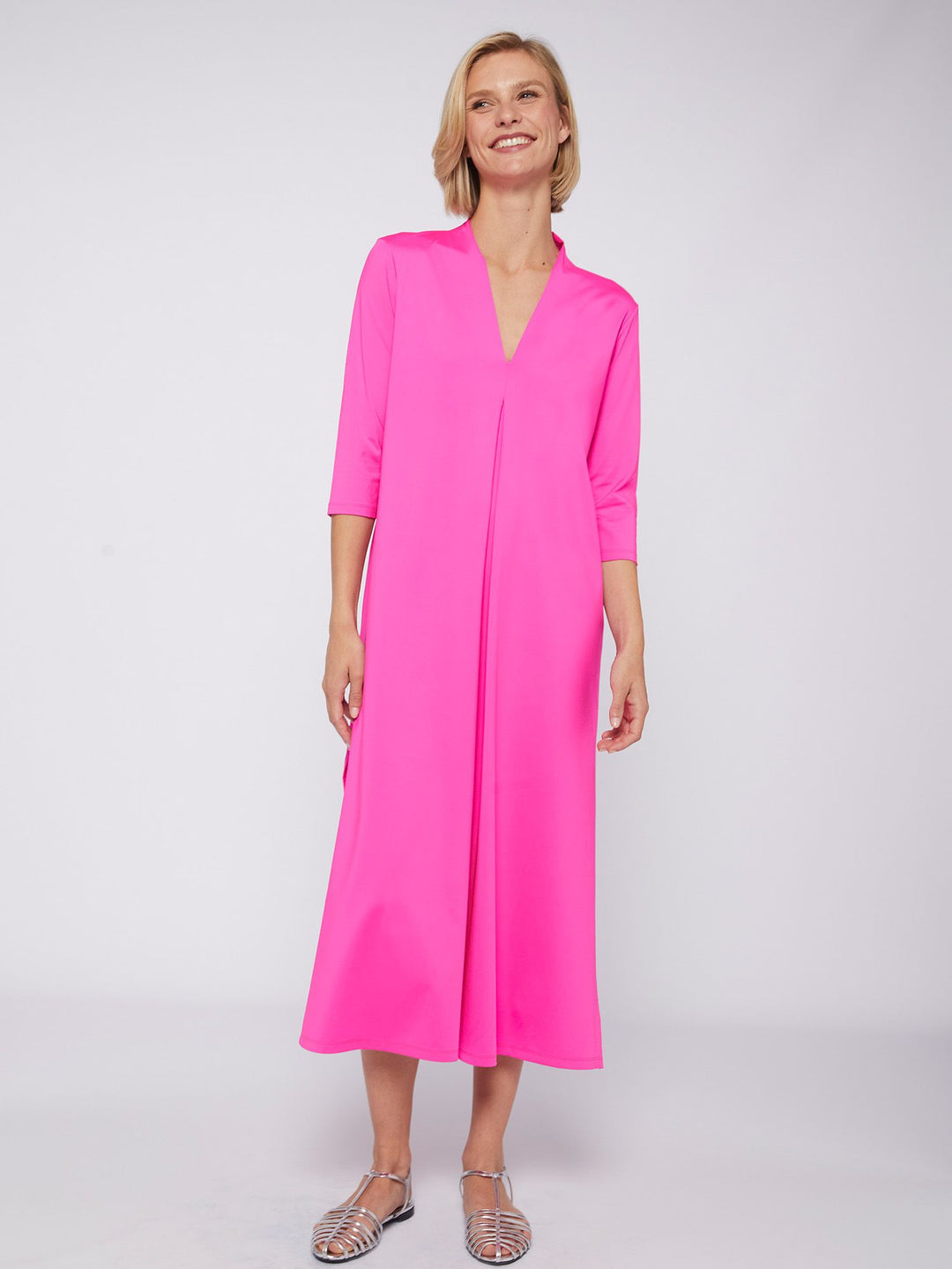 Vilagallo Noam Dress | Pink Knit