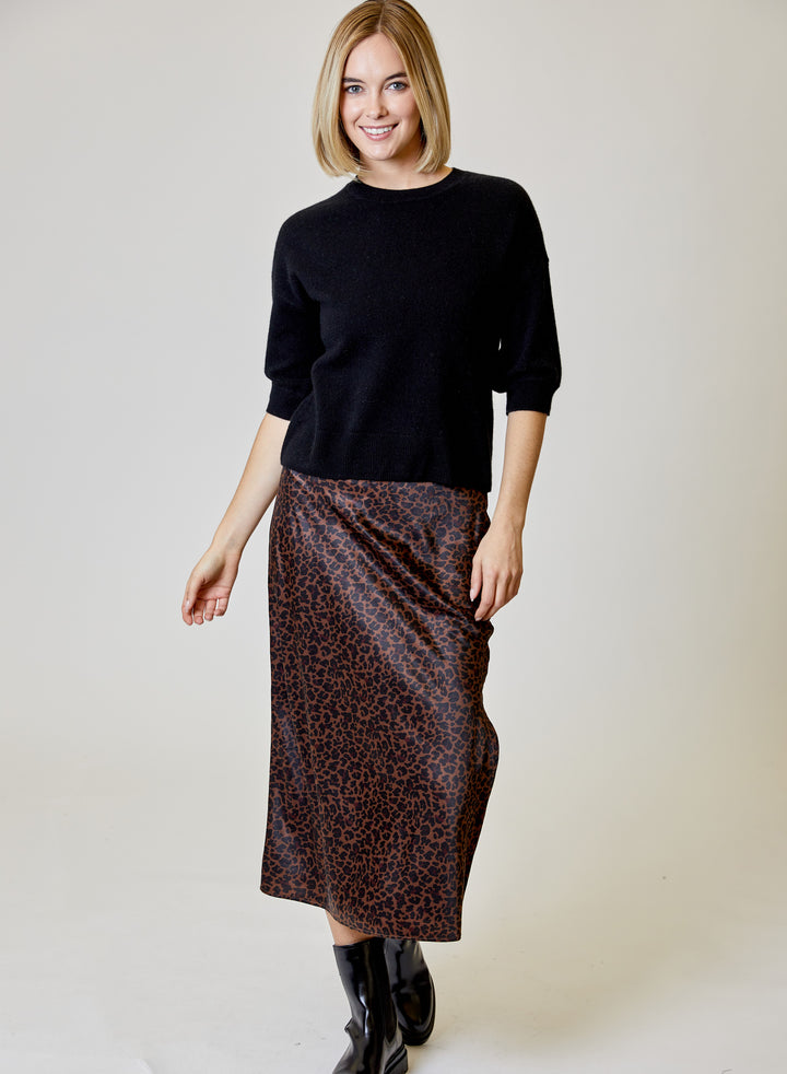 Printed Maxi Skirt | Cheetah
