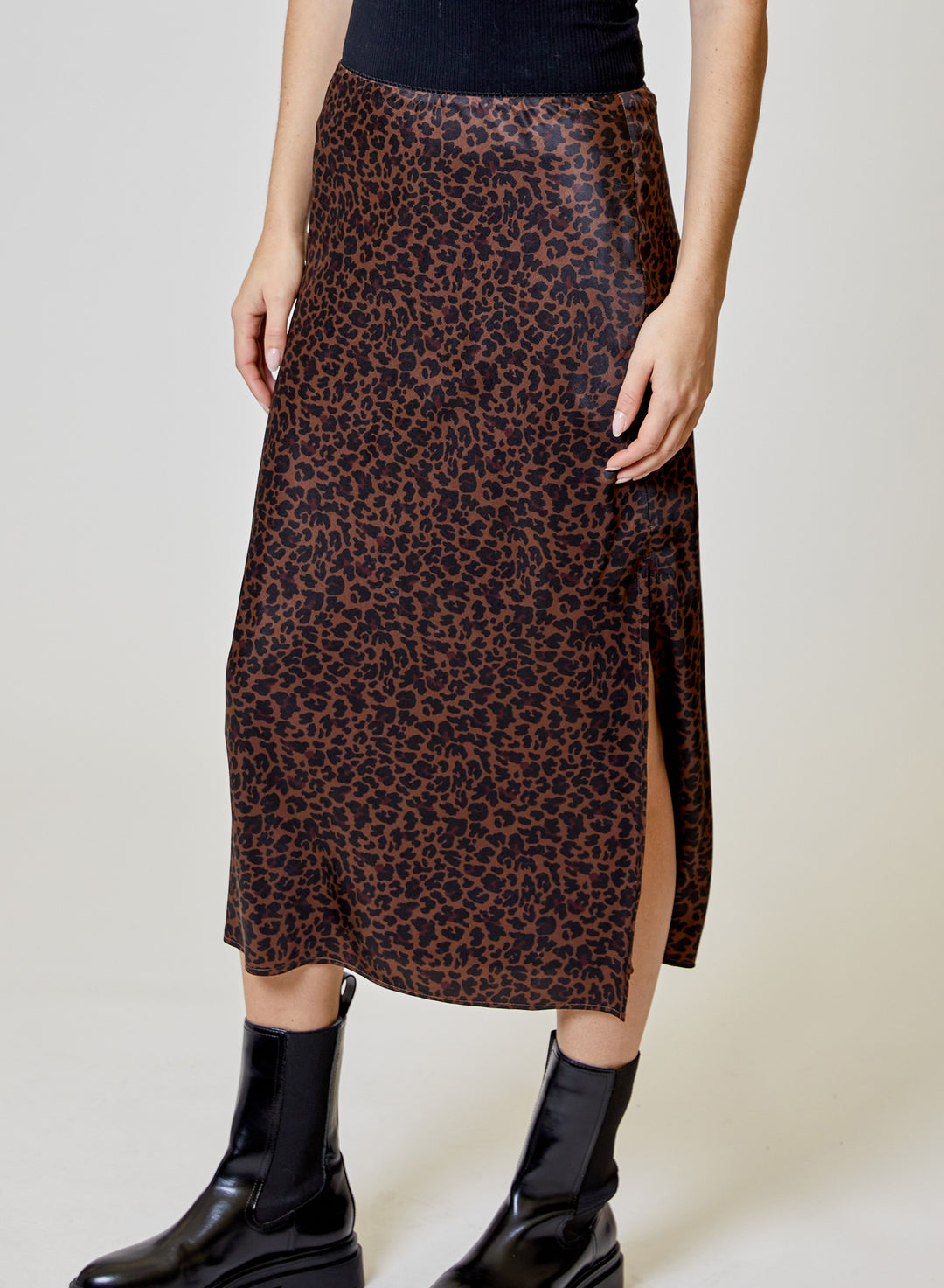 Printed Maxi Skirt | Cheetah
