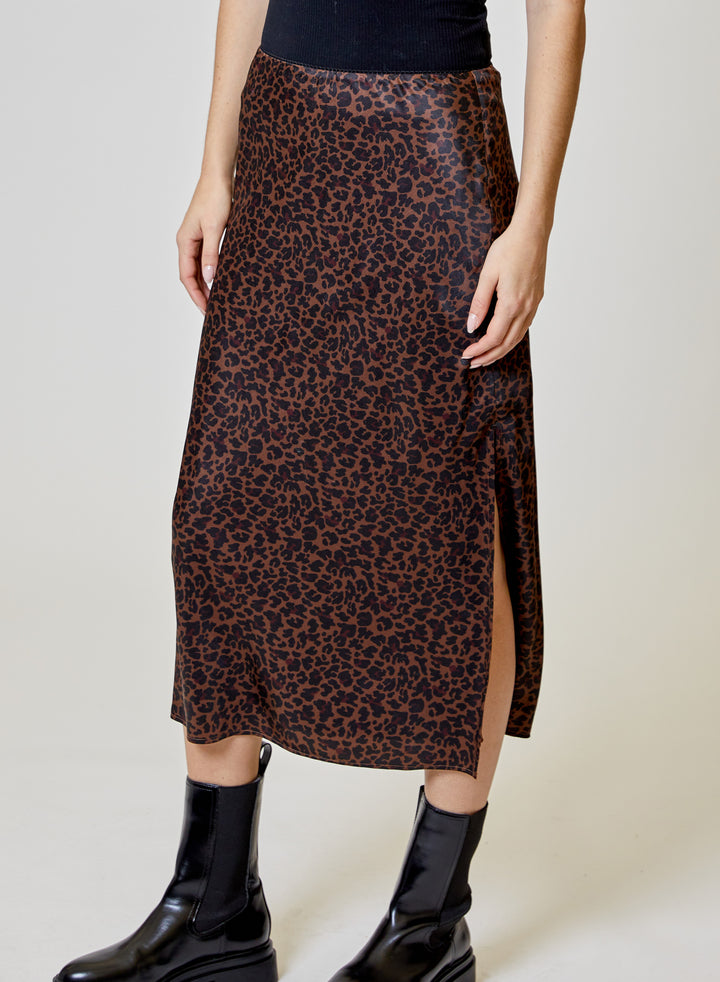Printed Maxi Skirt | Cheetah