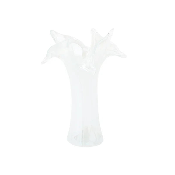 Onda Glass Twisted Flower Vase | +Colors - Charlotte's Inc
