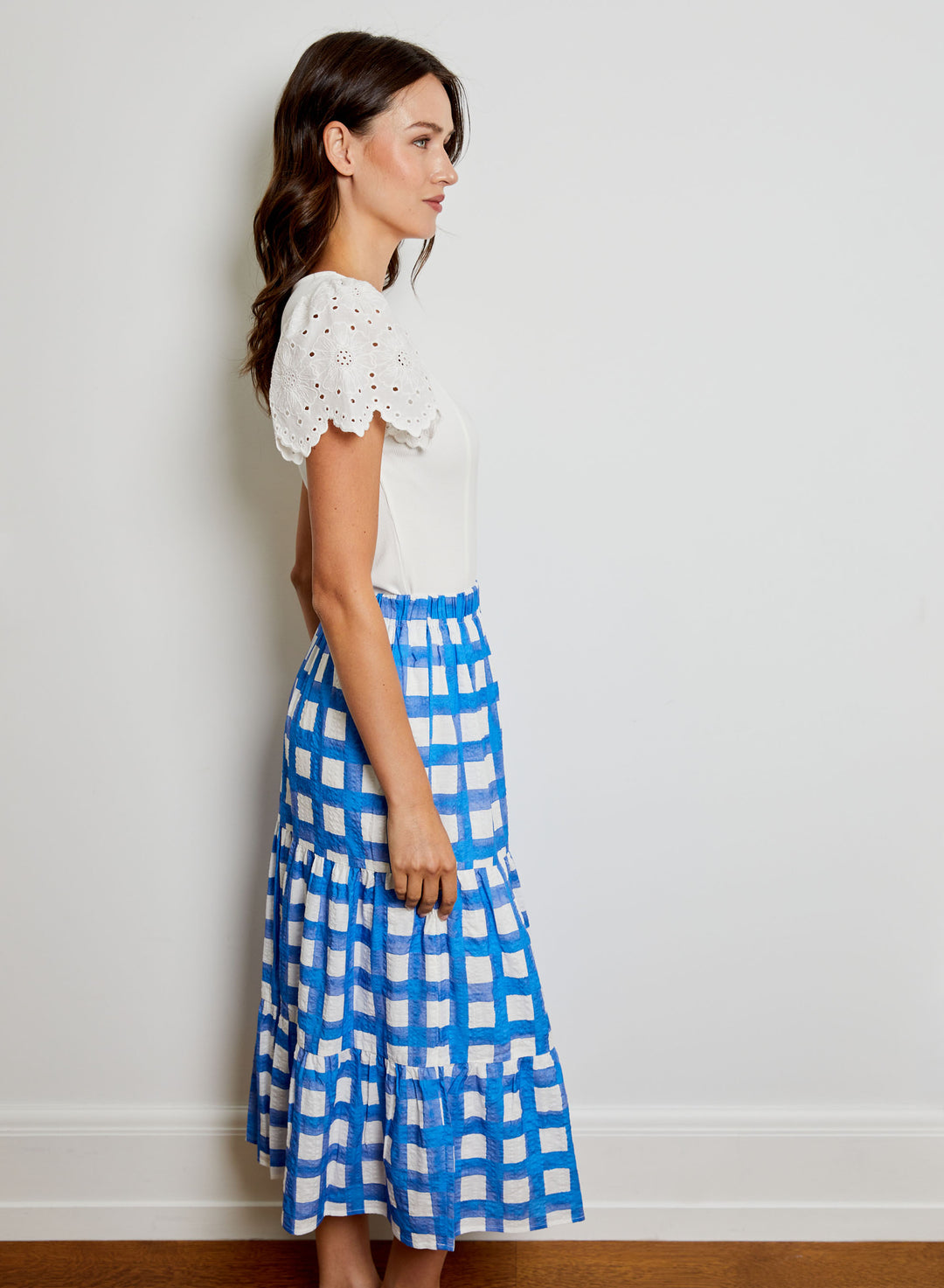 Printed Skirt | Perfect Sky Combo