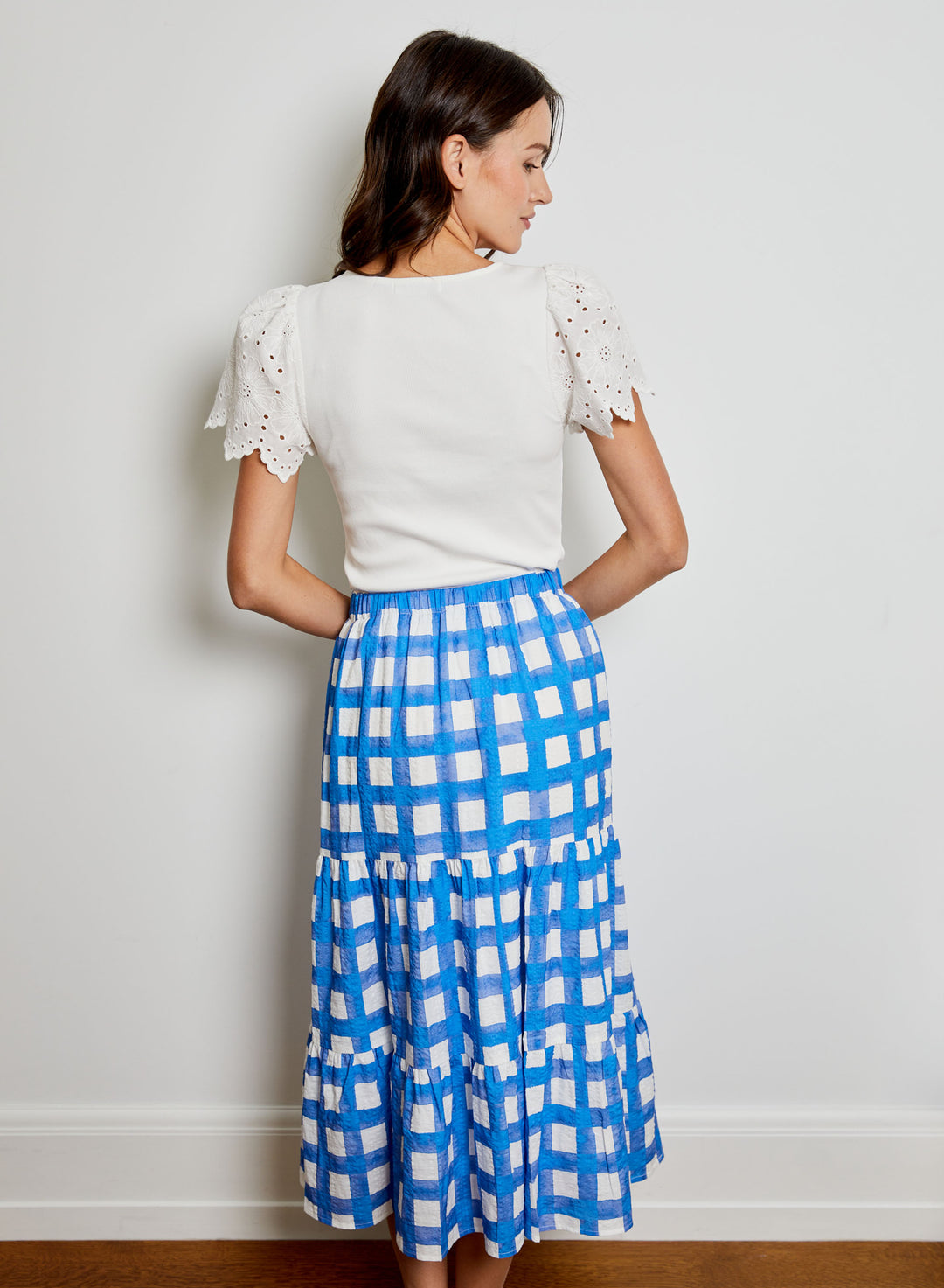 Printed Skirt | Perfect Sky Combo
