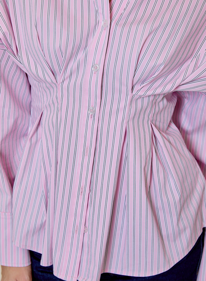Fitted Shirt | Pink Stripes