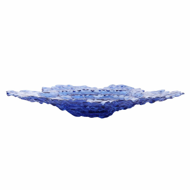 Ostrica Glass Centerpiece | Blue
