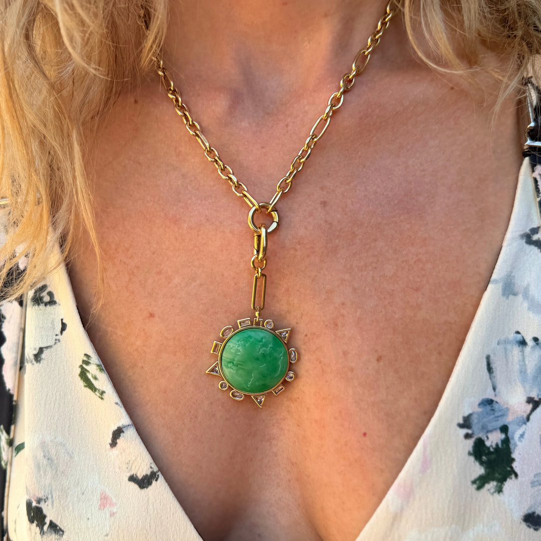 Odyssey Link Necklace | Green