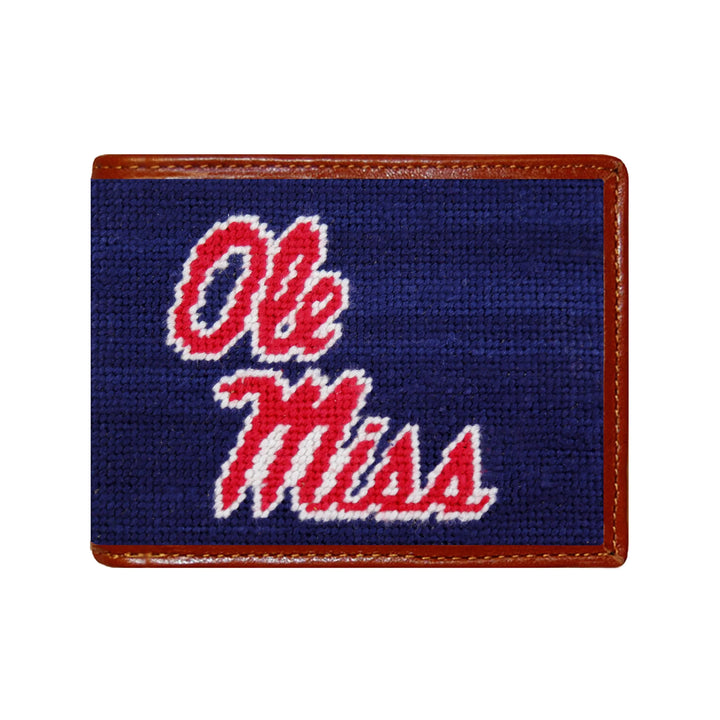 Needlepoint Bi-Fold Wallet | Ole Miss