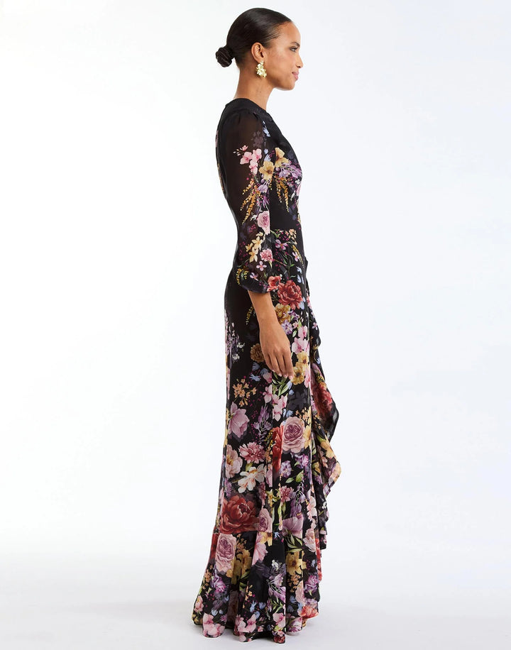 Ophelia Chiffon Gown | Twilight Florals