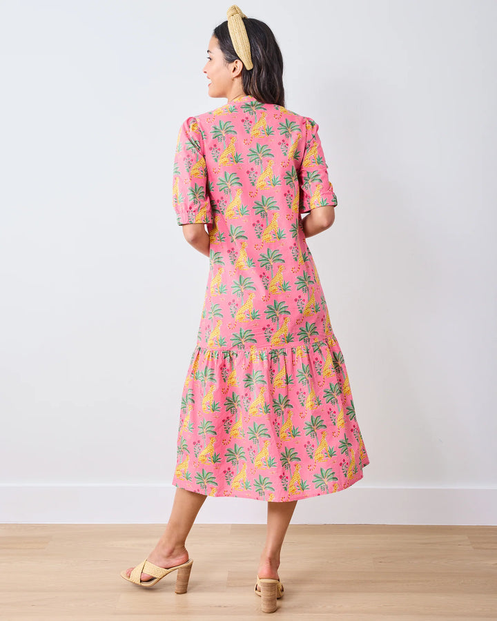 Brunch Dress | Pink Palace Leopard