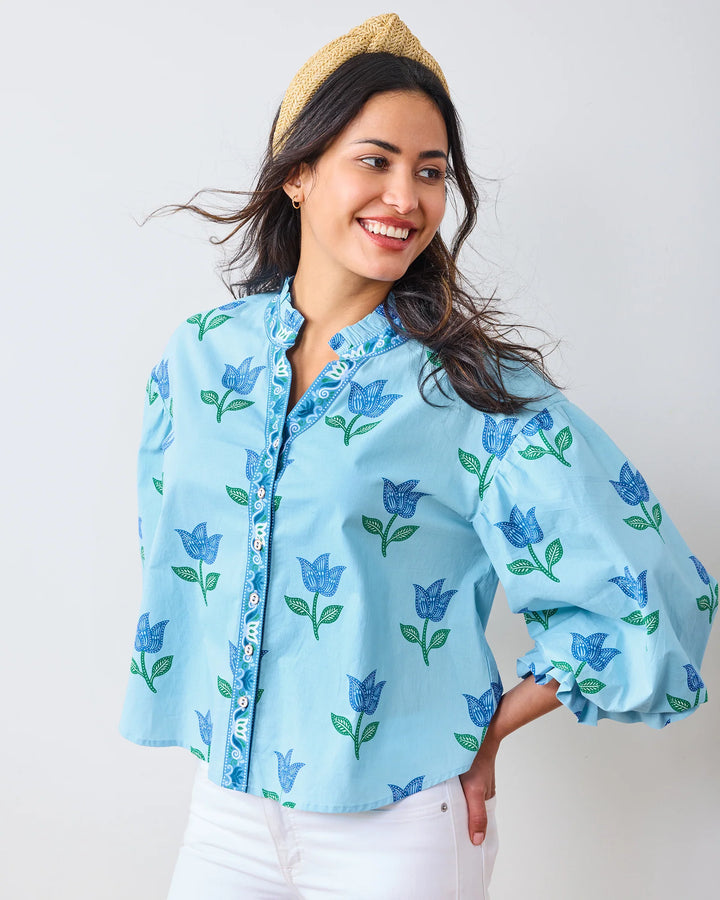Rosalita Blouse | Oasis Sky Tulip