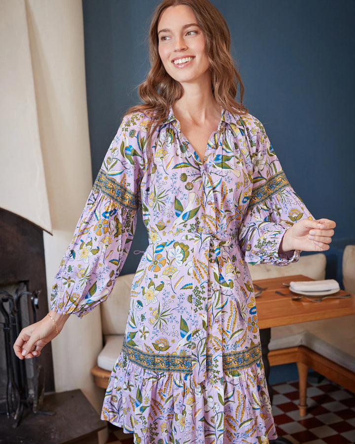 Claudia Dress | Painter's Garden & Lavender