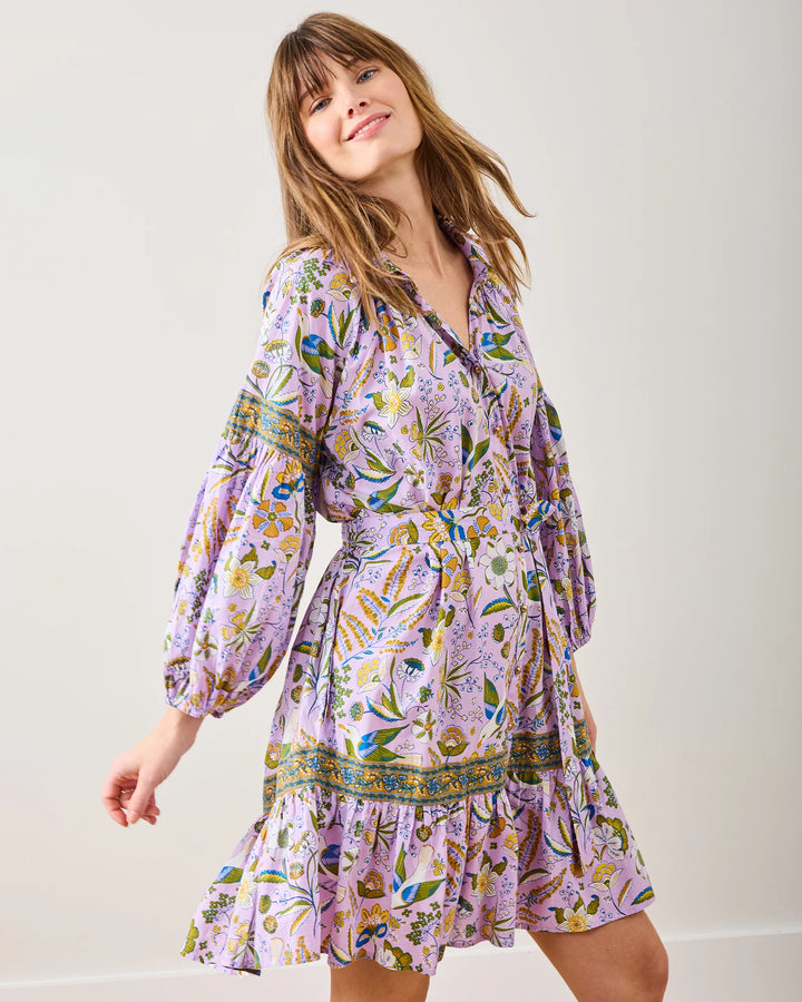 Claudia Dress | Painter's Garden & Lavender