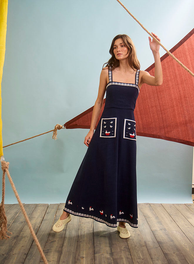 Vaughn Dress | Deep Sea