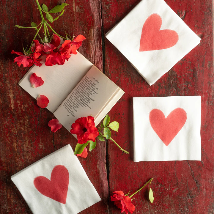 Vietri Heart Cocktail Napkins - Charlotte's Inc