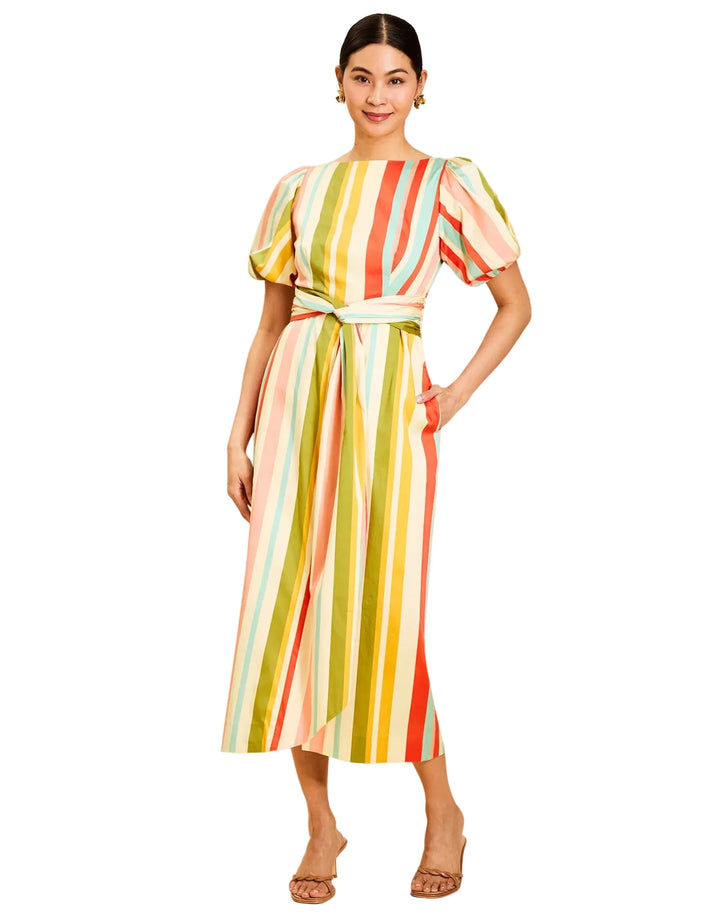 Park Ave Wrap Dress | Paradise Stripe