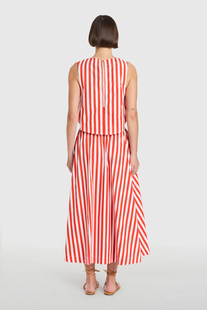 Crop Top | Red Stripes