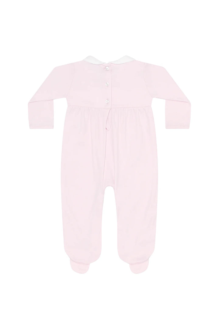 Pumpkin Patch Embroidered Footie | Pink