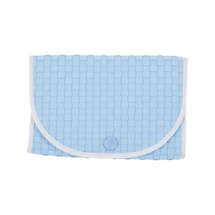 Pluie Buckhead Blue Gingham Pret Changing Clutch