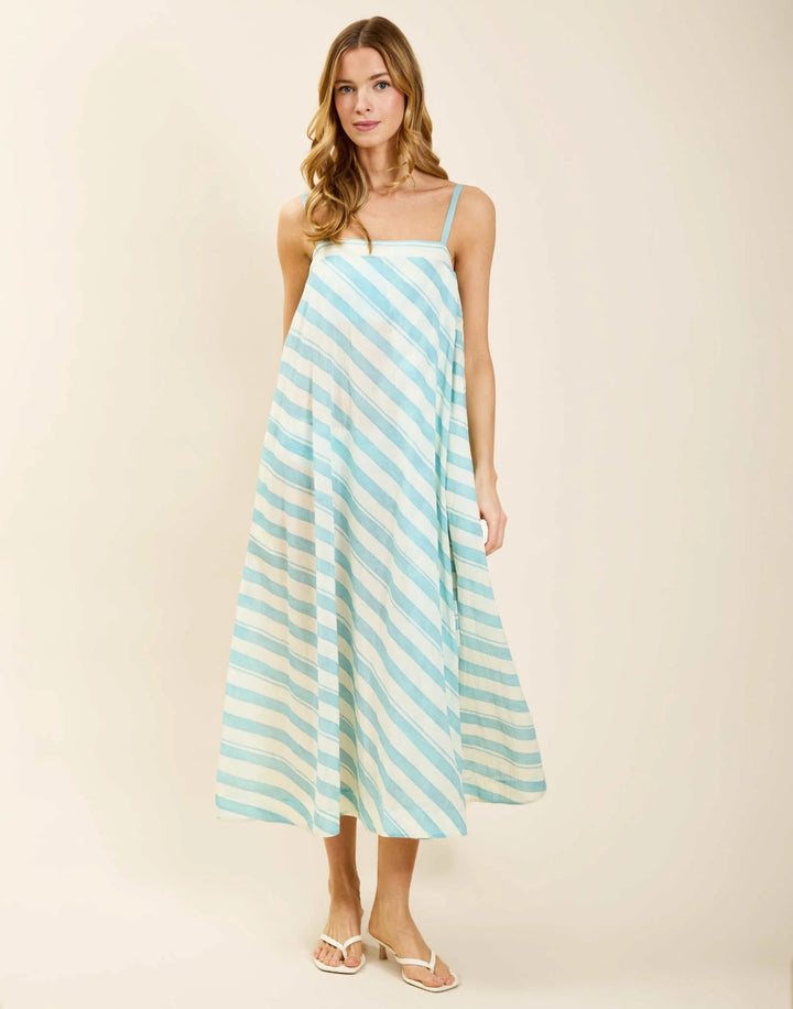 Portofino Maxi Dress | Aegean Stripe