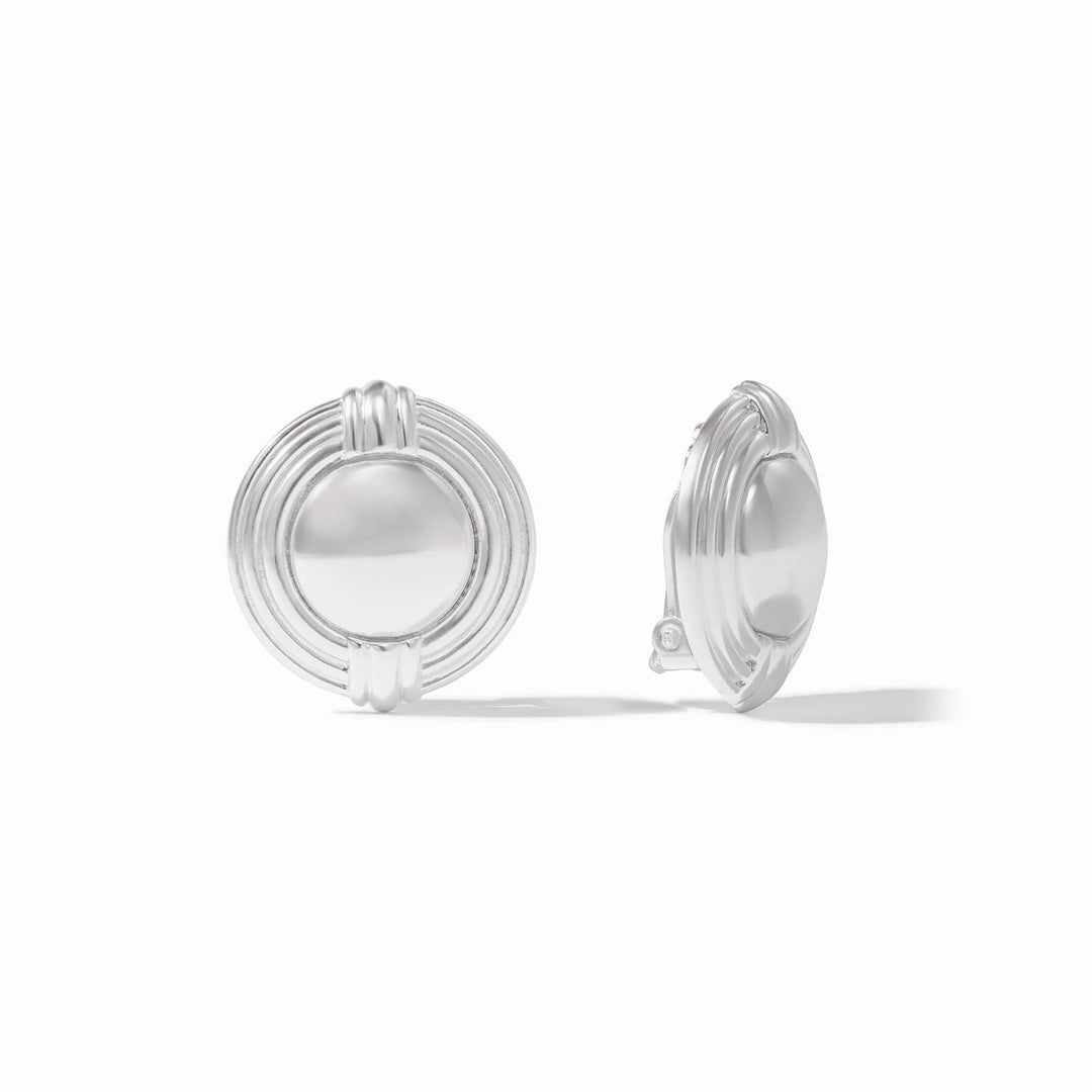 Portofino Statement Clip Earring | Silver
