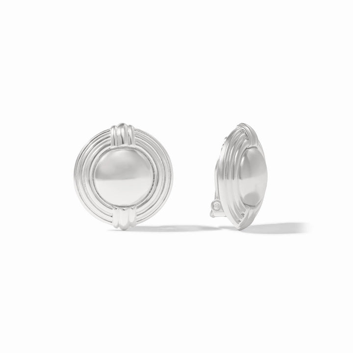 Portofino Statement Clip Earring | Silver