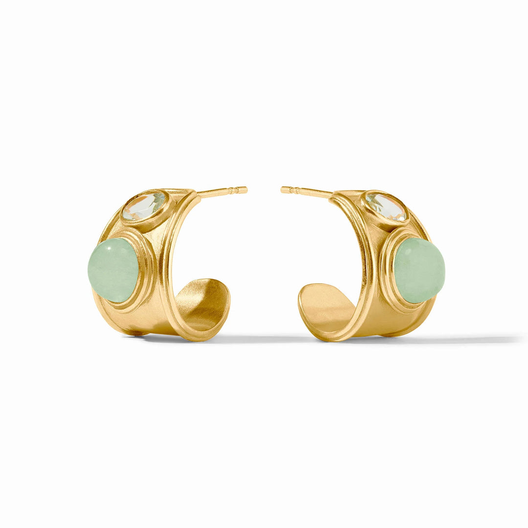 Portofino Stone Hoop Earrings | + Colors
