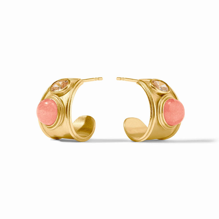 Portofino Stone Hoop Earrings | + Colors