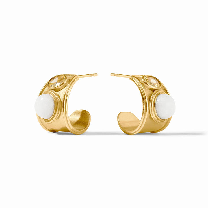 Portofino Stone Hoop Earrings | + Colors