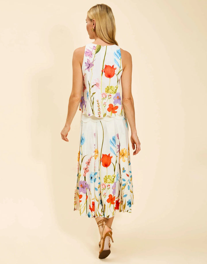 Sonata Scallop Midi Skirt | Garden Muse