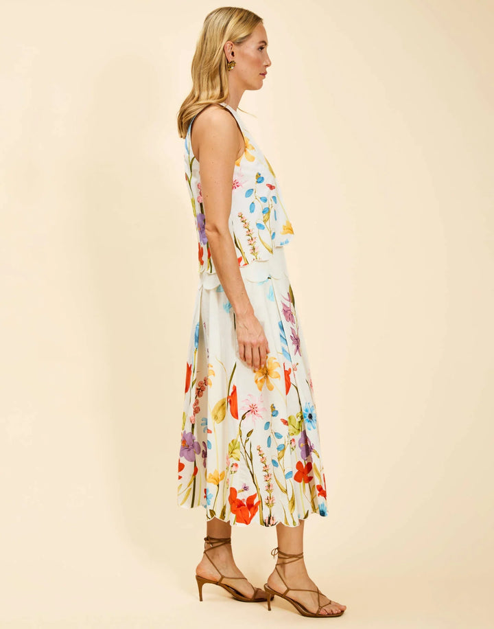 Sonata Scallop Midi Skirt | Garden Muse