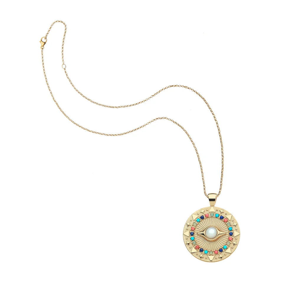PROTECT Gleaming Eye Pendant in Sorbet