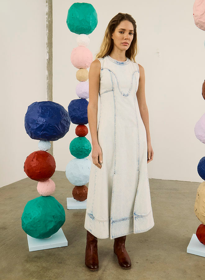 Sedona Dress | Washed Blue