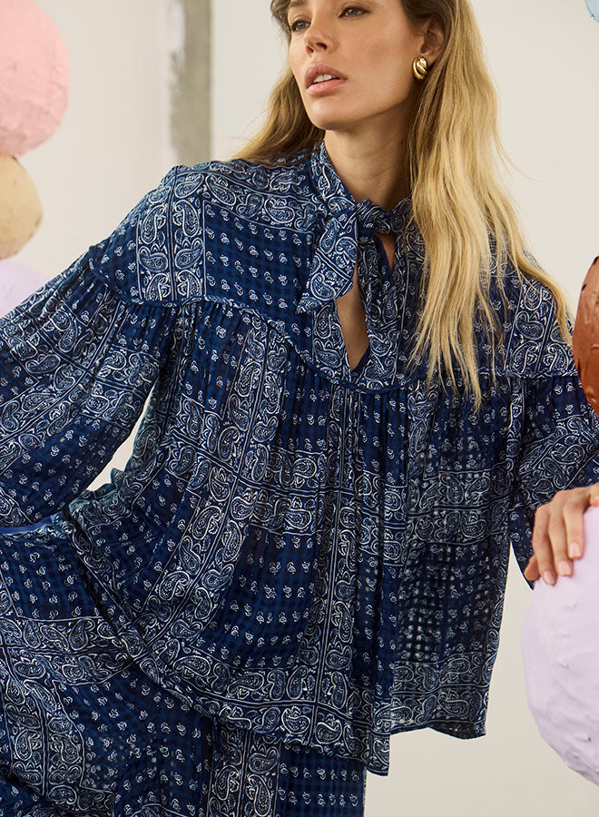 Celeste Blouse | Inkwell Paisley
