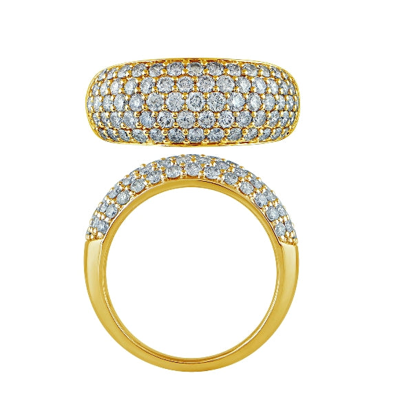 14KT 2 ct Diamond Pave Ring - Charlotte's Inc