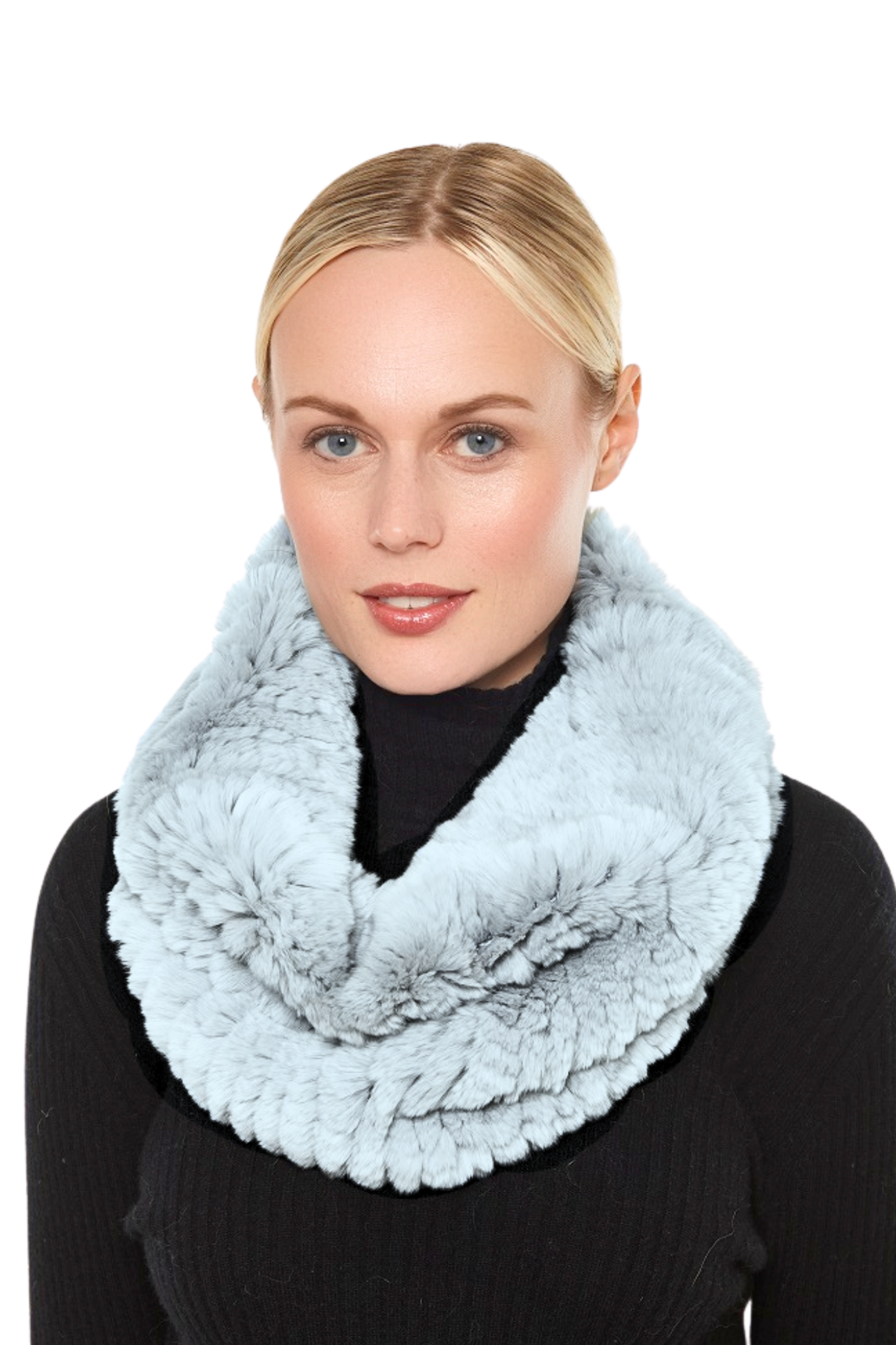 Genuine Rex Rabbit Stretchable Scarf | +Colors