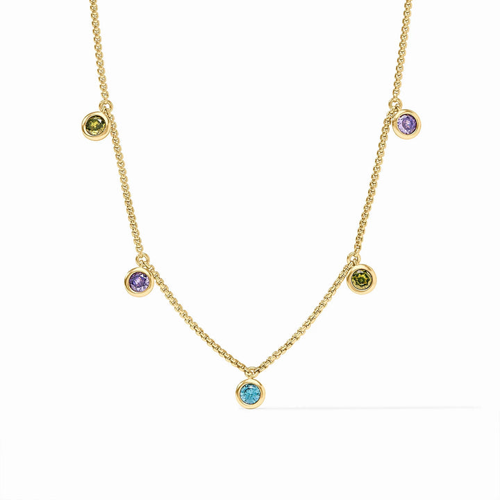 Rainbow Delicate Charm Necklace | +Colors