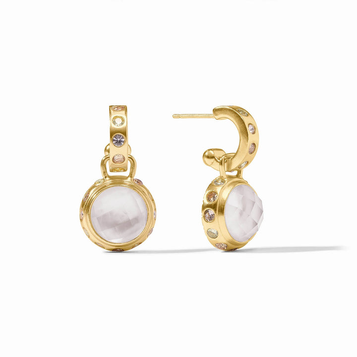 Rainbow Hoop & Charm Earring | +Colors