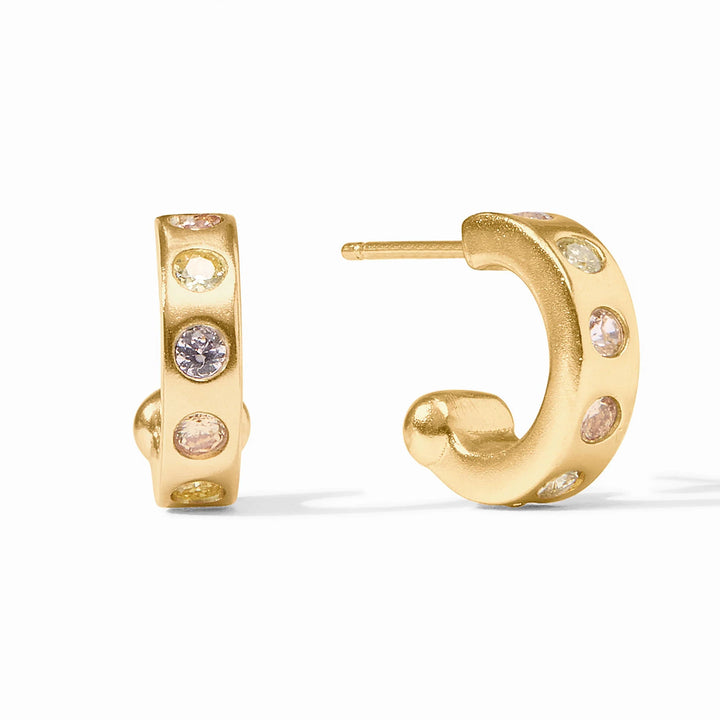 Rainbow Hoop & Charm Earring | +Colors